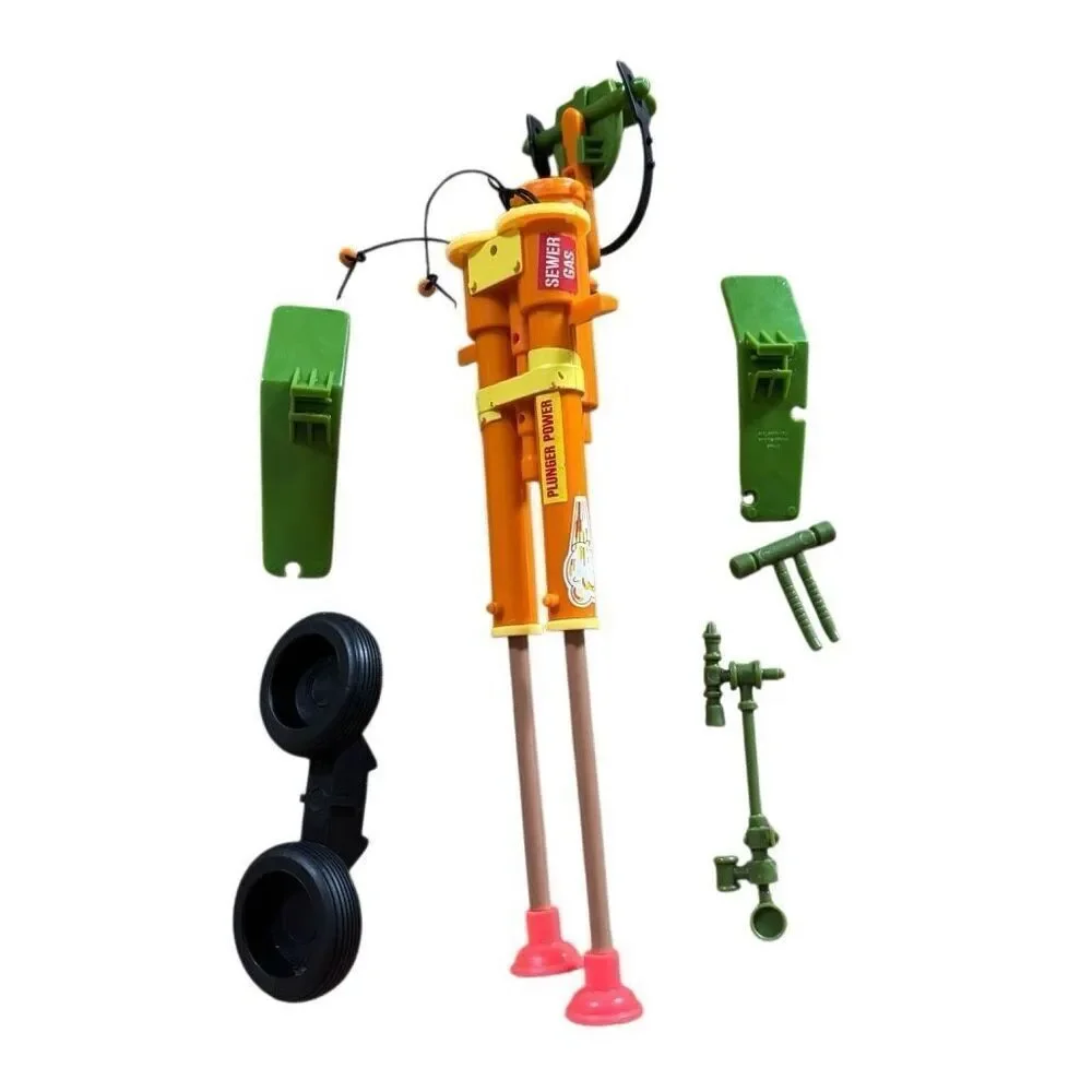 TMNT Teenage Mutant Ninja Turtles 1989 Double Barreled Plunger Gun